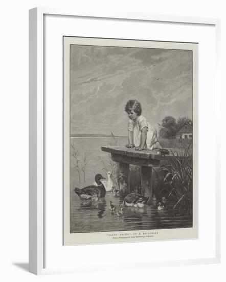 Young Ducks-Robert Julius Beyschlag-Framed Giclee Print