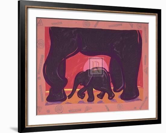Young Elephant-Gerry Baptist-Framed Art Print