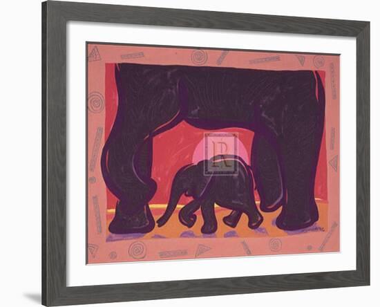 Young Elephant-Gerry Baptist-Framed Art Print