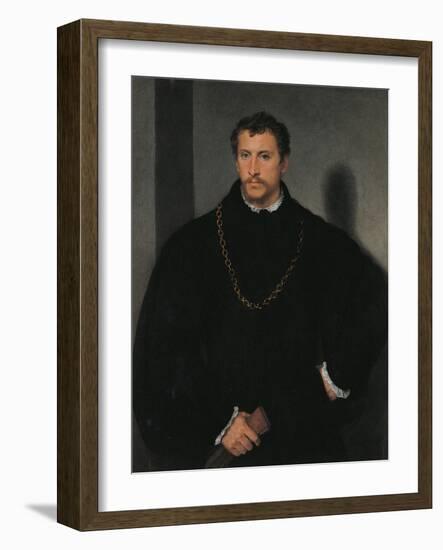 Young Englishman-Titian (Tiziano Vecelli)-Framed Art Print