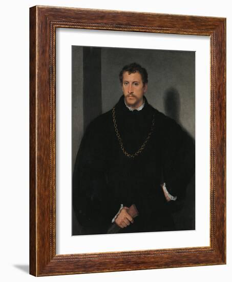 Young Englishman-Titian (Tiziano Vecelli)-Framed Art Print