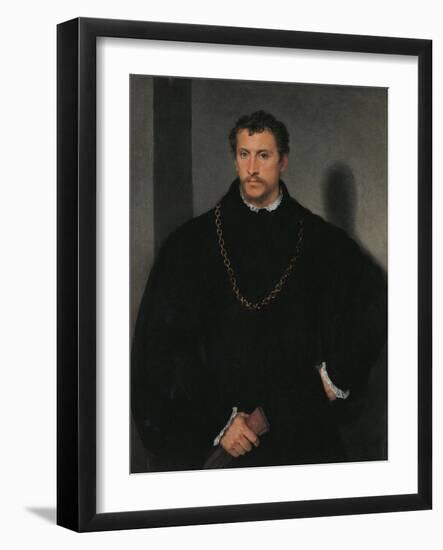 Young Englishman-Titian (Tiziano Vecelli)-Framed Art Print