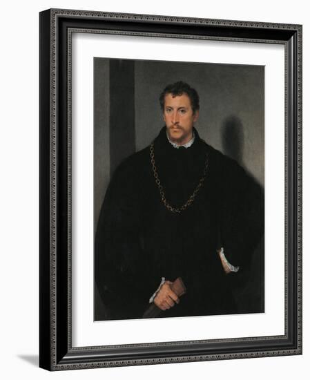 Young Englishman-Titian (Tiziano Vecelli)-Framed Art Print