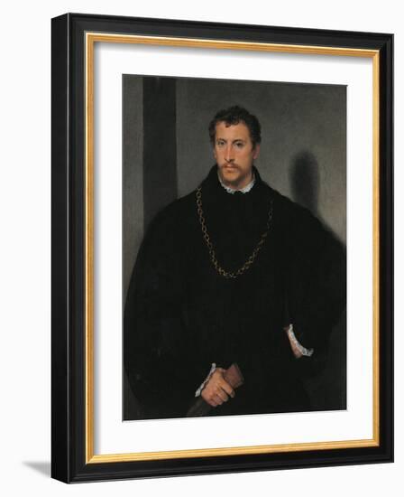 Young Englishman-Titian (Tiziano Vecelli)-Framed Art Print