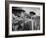 Young Fans Standing at Fence Which Borders Field at World Series Game, Braves vs. Yankees-Grey Villet-Framed Photographic Print