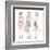 Young Fashion Girls Illustration. With Teen Females-cherry blossom girl-Framed Art Print