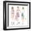 Young Fashion Girls Illustration. With Teen Females-cherry blossom girl-Framed Art Print