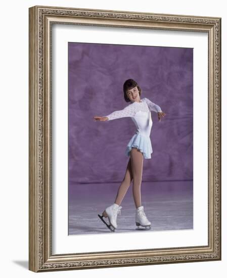 Young Female Figure Skater-null-Framed Photographic Print