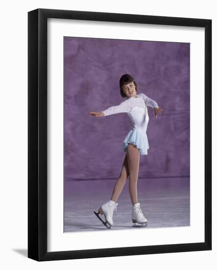 Young Female Figure Skater-null-Framed Photographic Print