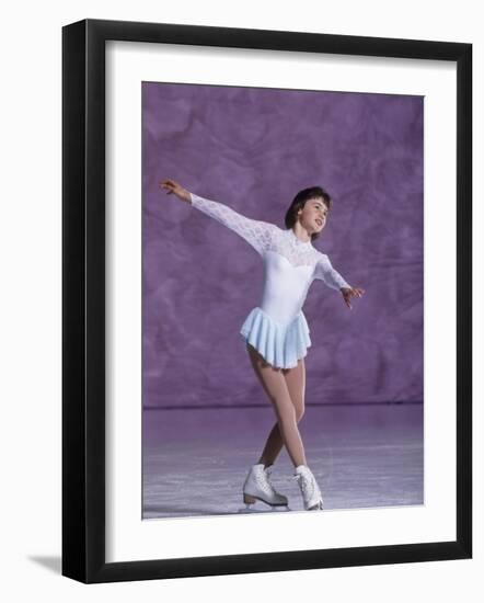 Young Female Figure Skater-null-Framed Photographic Print