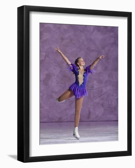 Young Female Figure Skater-null-Framed Photographic Print