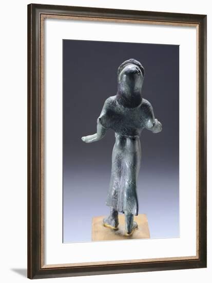 Young Female Praying, Rear View, Bronze Statuette from Monteacuto Ragazza-null-Framed Giclee Print