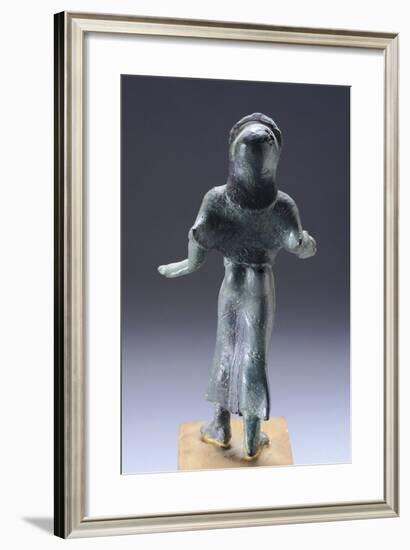 Young Female Praying, Rear View, Bronze Statuette from Monteacuto Ragazza-null-Framed Giclee Print