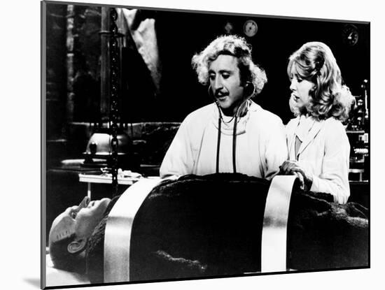 Young Frankenstein, from Left, Peter Boyle, Gene Wilder, Teri Garr, 1974-null-Mounted Photo