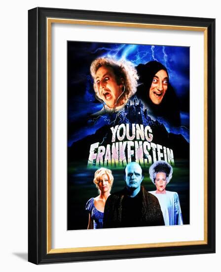 Young Frankenstein, Gene Wilder, Marty Feldman, Teri Garr, Peter Boyle, Madeline Kahn, 1974-null-Framed Art Print