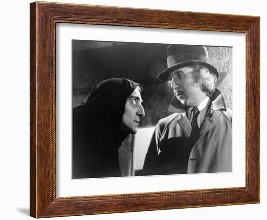 Young Frankenstein, Marty Feldman, Gene Wilder, 1974-null-Framed Premium Photographic Print