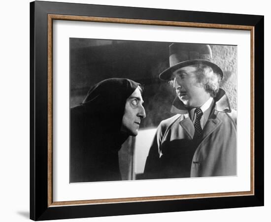 Young Frankenstein, Marty Feldman, Gene Wilder, 1974-null-Framed Premium Photographic Print