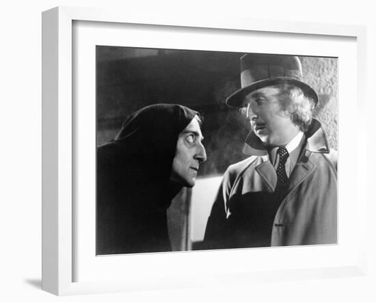 Young Frankenstein, Marty Feldman, Gene Wilder, 1974-null-Framed Premium Photographic Print