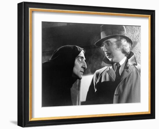 Young Frankenstein, Marty Feldman, Gene Wilder, 1974-null-Framed Premium Photographic Print