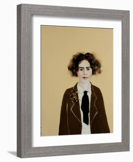 Young Frida in a Jacket, 2017-Susan Adams-Framed Giclee Print