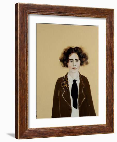 Young Frida in a Jacket, 2017-Susan Adams-Framed Giclee Print