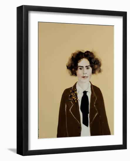 Young Frida in a Jacket, 2017-Susan Adams-Framed Giclee Print