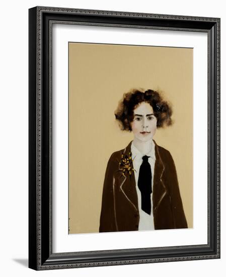 Young Frida in a Jacket, 2017-Susan Adams-Framed Giclee Print