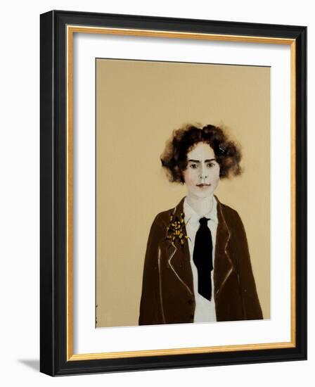 Young Frida in a Jacket, 2017-Susan Adams-Framed Giclee Print