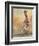 Young Giraffe Running-David Stribbling-Framed Art Print