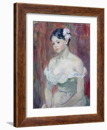 Young Girl, 1893-Berthe Morisot-Framed Giclee Print