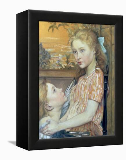 Young Girl and her Guardian Angel, 1894-Charles Maurin-Framed Premier Image Canvas