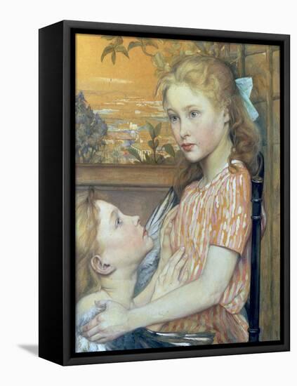 Young Girl and her Guardian Angel, 1894-Charles Maurin-Framed Premier Image Canvas