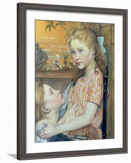 Young Girl and her Guardian Angel, 1894-Charles Maurin-Framed Giclee Print