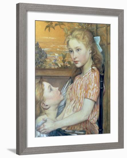 Young Girl and her Guardian Angel, 1894-Charles Maurin-Framed Giclee Print