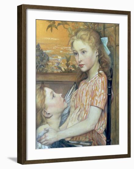 Young Girl and her Guardian Angel, 1894-Charles Maurin-Framed Giclee Print