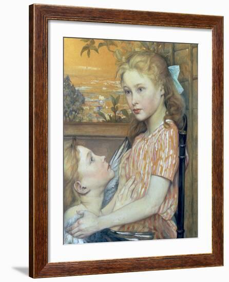 Young Girl and her Guardian Angel, 1894-Charles Maurin-Framed Giclee Print