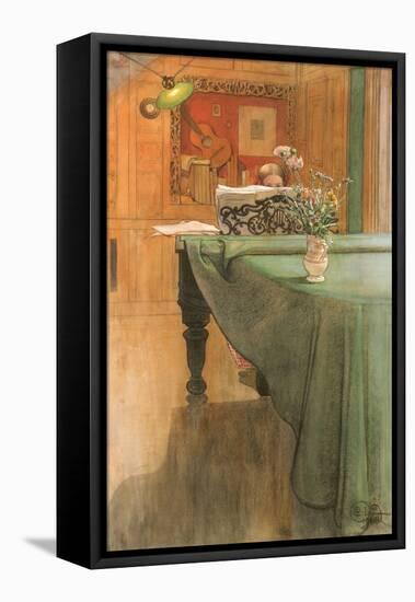 Young Girl at a Grand Piano-Carl Larsson-Framed Premier Image Canvas