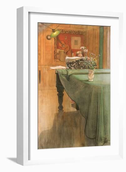 Young Girl at a Grand Piano-Carl Larsson-Framed Giclee Print