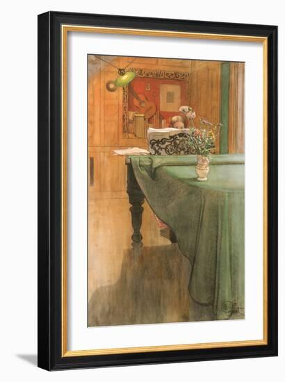 Young Girl at a Grand Piano-Carl Larsson-Framed Giclee Print