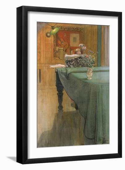 Young Girl at the Piano, 1908-Carl Larsson-Framed Giclee Print