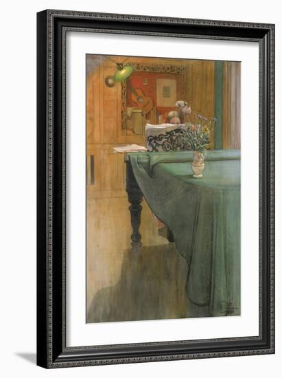 Young Girl at the Piano, 1908-Carl Larsson-Framed Giclee Print