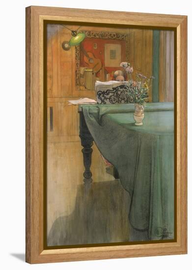 Young Girl at the Piano, 1908-Carl Larsson-Framed Premier Image Canvas