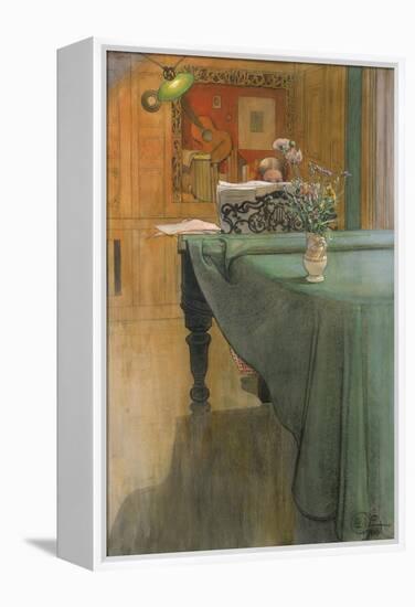 Young Girl at the Piano, 1908-Carl Larsson-Framed Premier Image Canvas