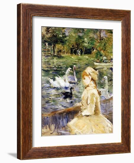 Young Girl Boating, 1884-Morisot-Framed Giclee Print