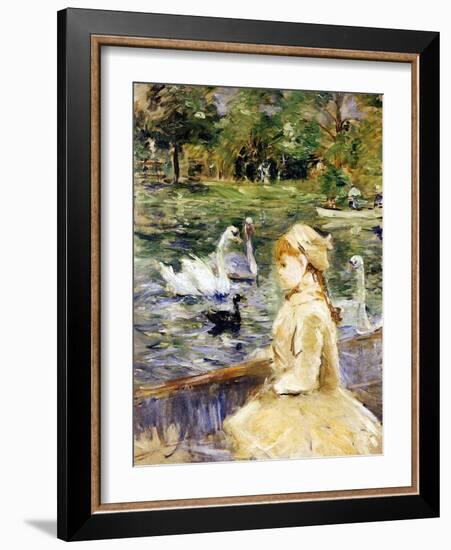 Young Girl Boating, 1884-Morisot-Framed Giclee Print