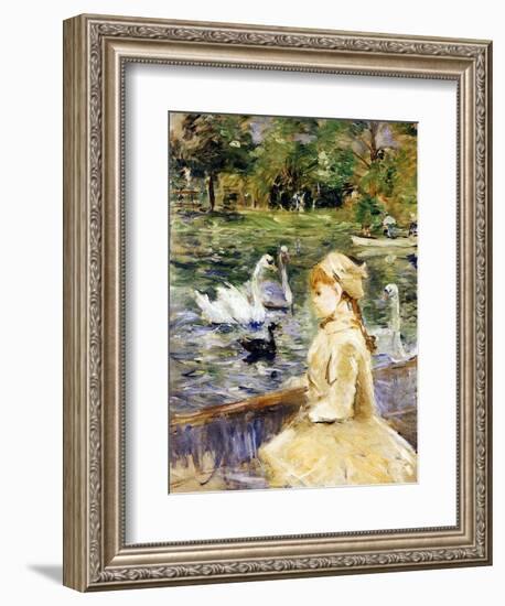 Young Girl Boating, 1884-Morisot-Framed Giclee Print