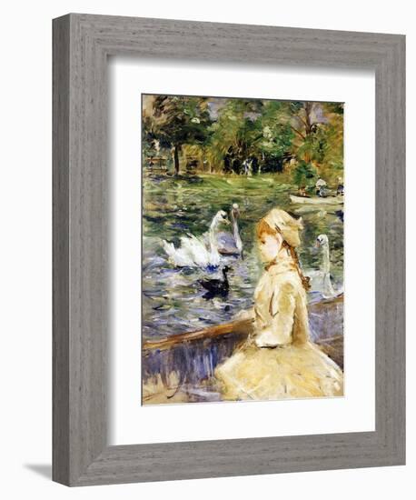 Young Girl Boating, 1884-Morisot-Framed Giclee Print