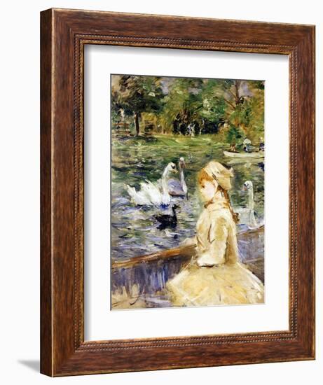 Young Girl Boating, 1884-Morisot-Framed Giclee Print