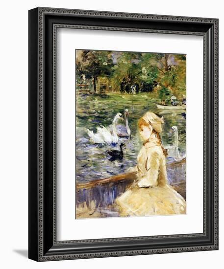 Young Girl Boating, 1884-Morisot-Framed Giclee Print