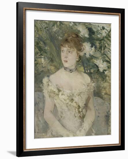 Young Girl in a Ball Gown, 1879-Berthe Morisot-Framed Giclee Print